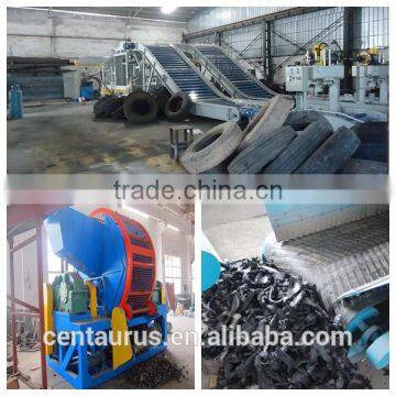 Best price waste tyre recycling machine shredder to rubber powder production with honest service