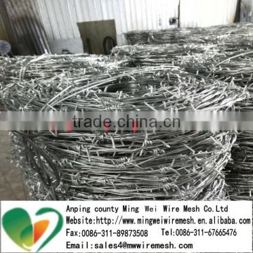 Anping factory supply single and double-twist barbe wire