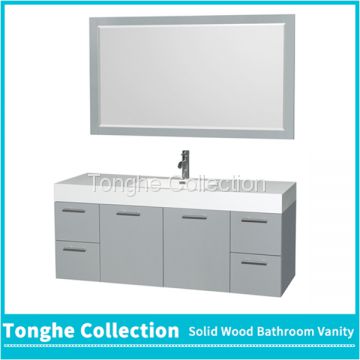 Modern Design Floating Gray Bath Vanity Set