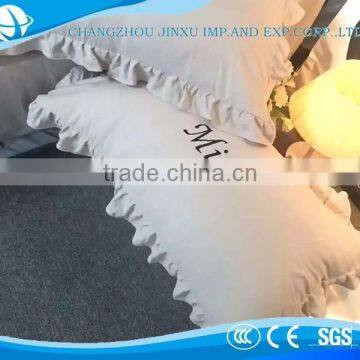 Wholesale Double Bed Korean Style Grey Puff Bedding Sets photo-2