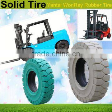 solid tire china forklift colour / white car solid tyre