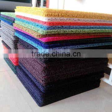 2016 HOT !!! home designs pvc coil material washable PVC Looper mat