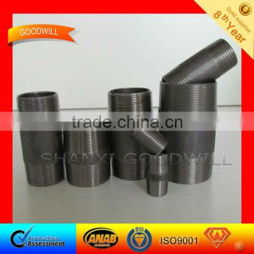 Black Finishing Threaded Nipple pipe--SHANXI GOODWLL