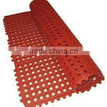 interlocking anti slip kitchen rubber mat