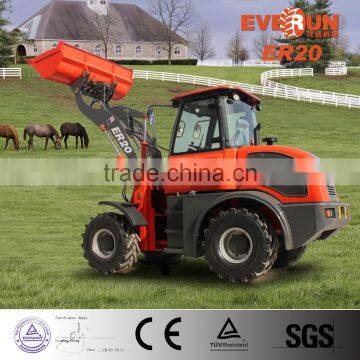 ER20 Everun Brand Farming Machine Small Wheel Loader With Front End loader Bucket