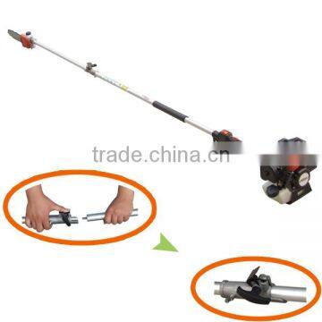 gardening portable 2 stroke gas powered pole chain saw