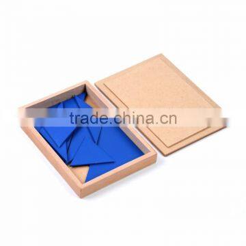 Wooden Toy Montessori Set Constructive Triangles With 5 Boxes photo-5