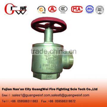 Brass angle fire hydrant valve