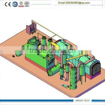 Horizontal Style and Non-rotate Reactor of Special Tyre Pyrolysis Plant With High Efficiency photo-3