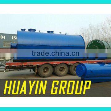 waste tire pyrolysis pyrolysis plastic tyre waste to crude oil fuel oil plant no emission