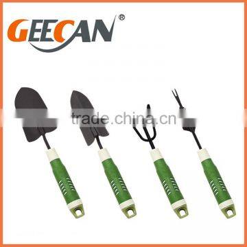 Professional Cheap 5pcs Metal Garden Tool Set With Soft Plasti Handle