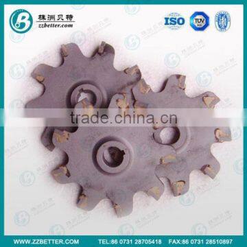 Tungsten carbide blades for notching machine