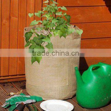 PE garden grow bag with woven belt