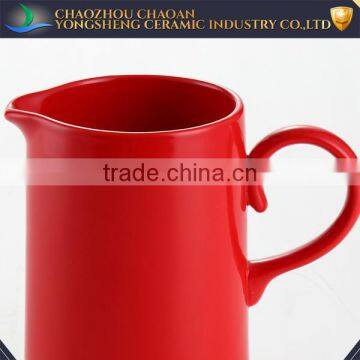 Red Ceramic Water Jug for Home or Hotel photo-2