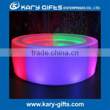 PORTABLE LED OUTDOOR LED MOBILE POLYETHYLENE LIGHTED BAR COUNTER