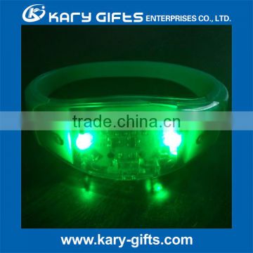 Glowing lighted led light silicone xyloband effect/ music sound wristbands