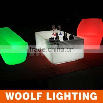 Biservice Nightclub Bar Used Flashing LED Rectangle Table With Cooler photo-4