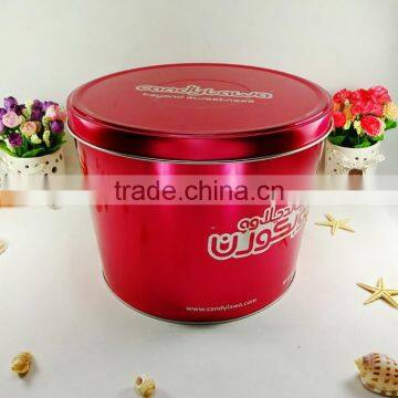 Tinbo factory popcorn pail tin