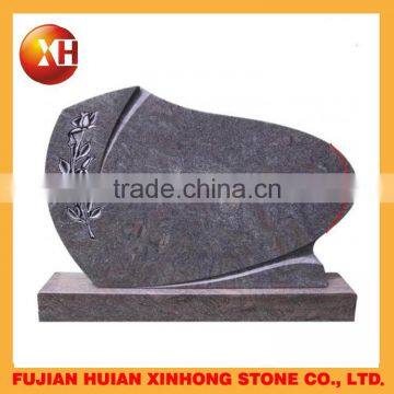 Top Quality Black and Red Heart Shaped Tombstone photo-5