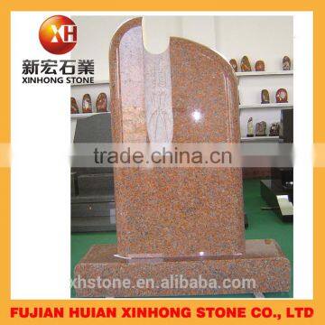 Cemetery Ornaments Granite Red Heart Shaped Tombstones photo-2