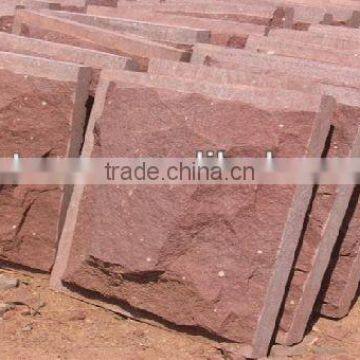 Red Sandstone Mushroom Stone Wall Cladding,Natural decorative red stone