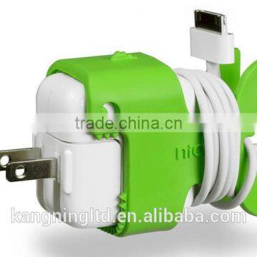 Silicone Nibbles the Fish cable holder &Fish shape cable holder/cable clip