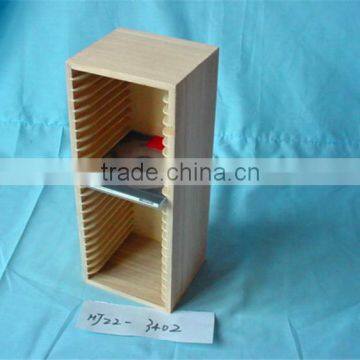 Tall design cheap melamined wooden CD display rack