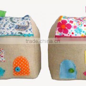 Store More Home Decor Stone Filled House Shaped Fabric Door Stopper photo-2
