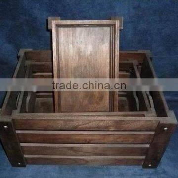 Cheap Colorful Handmade Used Wooden Fruit Crates for Sale photo-6