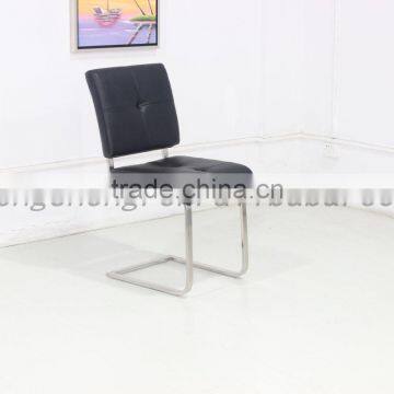 Living room metal chair leather dining chair living room furniture