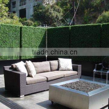 SJ0411016 Green Grass Wall,grass Fences Craft,artificial Boxwood Hedge With Planter photo-2