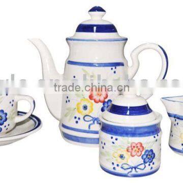 15 pcs handpainted tea set