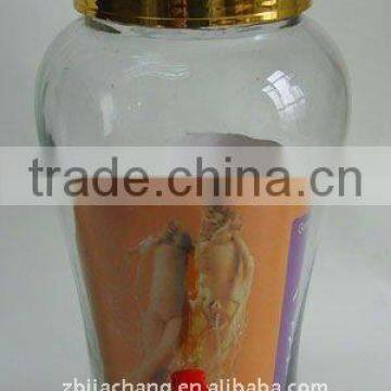 3L glass ginseng bottle with metal rack PJ14C