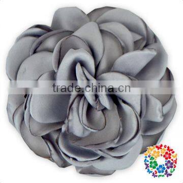 Handmade Posh Big Fabric Flowers for Dresses,hair Headband photo-5