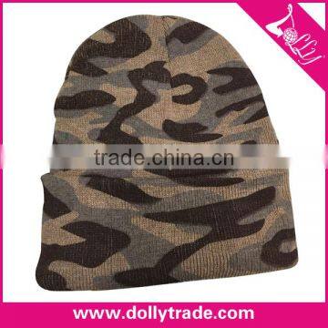 High Quality Custom Camouflage Crochet Beanie/Knit Winter Hat Pattern