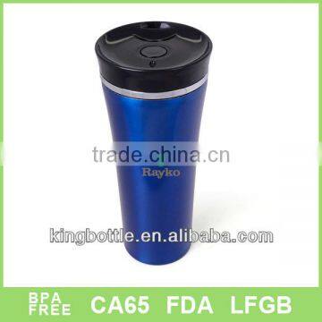 Deep blue Stainless Steel Insulated Travel Mug with lid keep warm