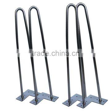 28 inches chrome furniture part solid wire hairpin metal coffee table hairpin legs