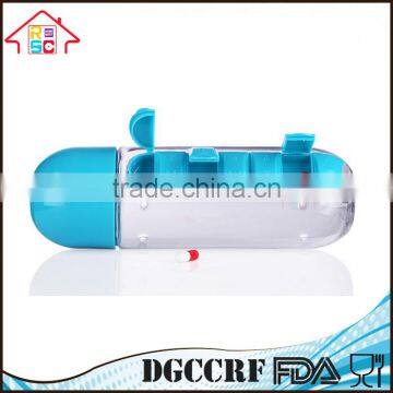 NBRSC Portable Water Bottle With Weekly Pill Box Organizer As Seen on TV photo-3