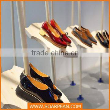 Fashionable Display Wood Shoe Rack Stand