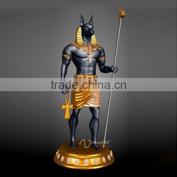 resin egyptian craft fiberglass egyptian decor anubis statues for sale