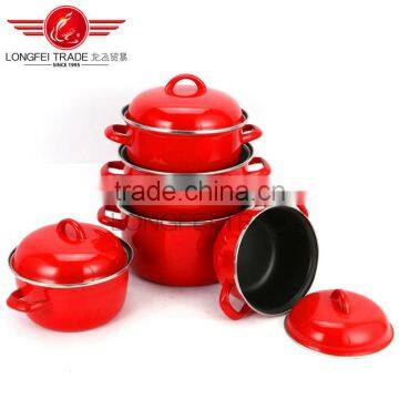 New design luxurious enamel stew pot casserole hot pot turkey pot OEM