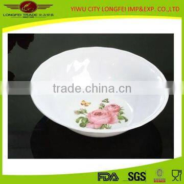 Flower Printed Melamine Dinner Bowl, Food Bowl, Melamine Salad Bowl