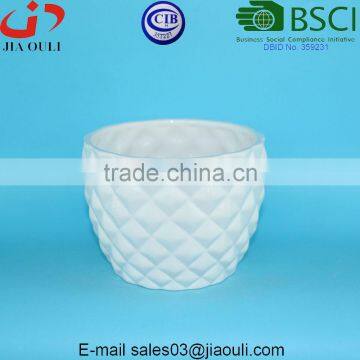 Hot Sale Dolomite Material Ceramic Pineapple Shaped Planter Flower Pot photo-2