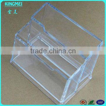 Custom Design New Product 2 Layer Acrylic Business Card Name Card Box Holder