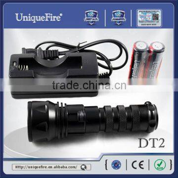 Uniquefire tactical waterproof led swimming diving flashlight with cree U2