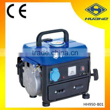 0.65kva 2 stroke small gasoline power generator, 1 cylinder gasoline engine