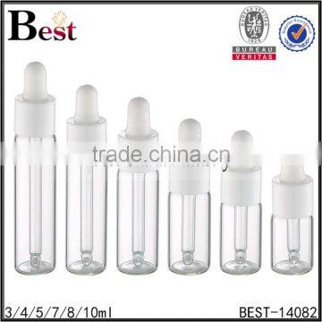Clear Cosmetic Oil Mini 2ml Glass Vials Suppliers With White Plastic Dropper photo-6