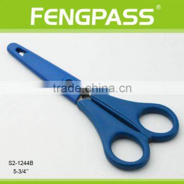 S2-1244B 5-3/4" 2CR13 Stainless Steel ABS Plastic Handle Paper Cutting Stationery Scissors With Plastic Cap photo-2