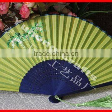 Colorful Ladies Bamboo Fan for Gift photo-4