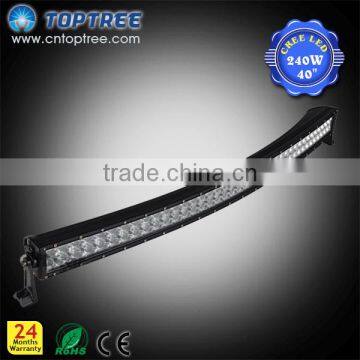 Curved LED Light Bar 240w LED Light Bar Offroad Jeep Wrangler LED Light